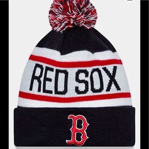 Genuine Next Era Boston Red Sox Pom Knit Hat with Fleece Lining Worn Once